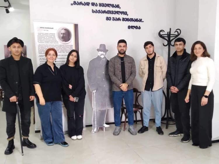 On 12 December 2023, Azerbaijanian-speaking students from Shota Rustaveli State University visited Ilia Chavchavadze Museum with the programme: "Georgian language and literature for ethnic minorities." Lecturer of Georgian language and literature atBatumi Shota Rustaveli State University: Shorena Lortkipanidze. Eka Mamuladze- the guide-coordinator of the museum, conducted an educational excursion for the students in Georgian. The museum tour was exciting and impressive.