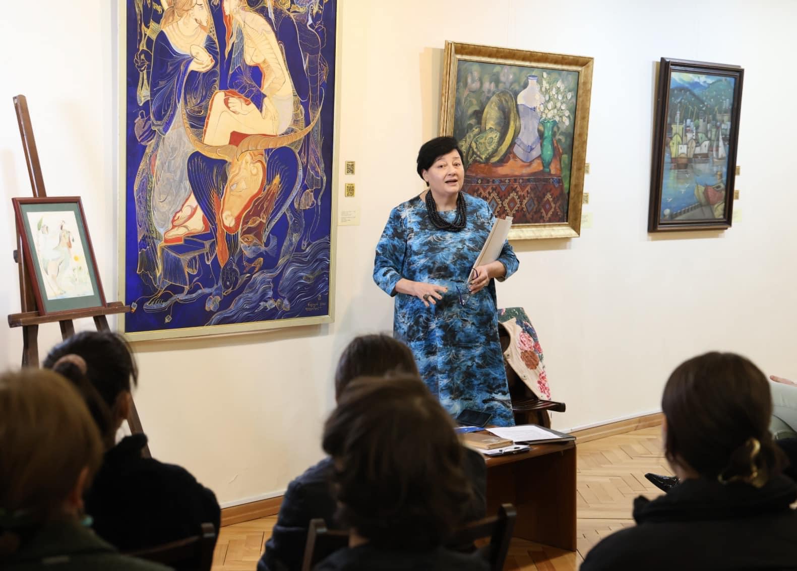 В музее изобразительных искусств в рамках культурно-просветительской программы состоялся информационный час о творчестве Русудан Фетвиашвили.